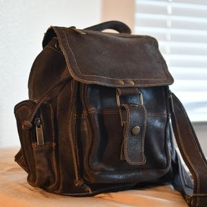 100% GENUINE LEATHER BACKPACK (mini)
